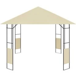 VidaXL Belvédère De Jardin 4x3 M Crème 160 G/m² - Crème -Pergola Soldes 22870498 3