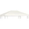 Topdeal Toile Supérieure De Belvédère 310 G / M² 4 X 3 M Blanc Crème -Pergola Soldes 23270047 1