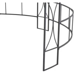 ASUPERMALL Belvedere 300 X 290 Cm Anthracite Rond -Pergola Soldes 23513287 5
