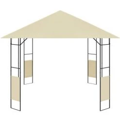 ASUPERMALL Belvedere De Jardin 4x3 M Creme 160 G/m² 9 ASUPERMALL Belvedere De Jardin 4x3 M Creme 160 G/m² -Pergola Soldes 23513381 3