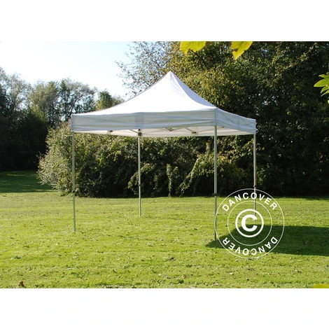 DANCOVER Tente Pliante Chapiteau Pliable Tonnelle Pliante Barnum Pliant FleXtents Steel 3x3m Blanc - Blanc 4 DANCOVER Tente Pliante Chapiteau Pliable Tonnelle Pliante Barnum Pliant FleXtents Steel 3x3m Blanc - Blanc – Image 2