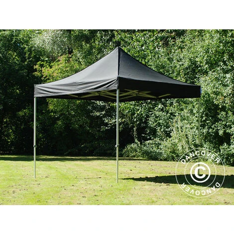 DANCOVER Tente Pliante Chapiteau Pliable Tonnelle Pliante Barnum Pliant FleXtents Steel 3x3m Noir - Noir 3 DANCOVER Tente Pliante Chapiteau Pliable Tonnelle Pliante Barnum Pliant FleXtents Steel 3x3m Noir - Noir