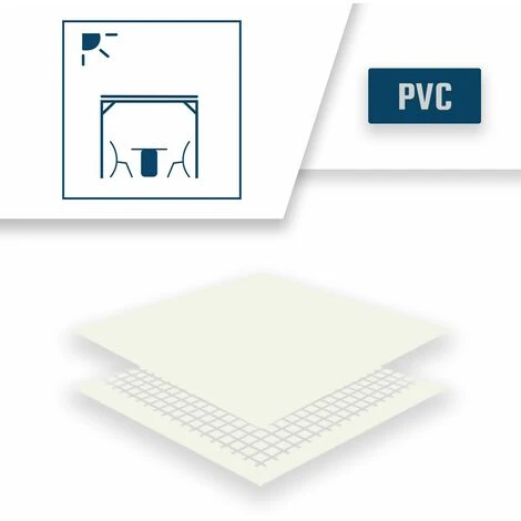TECPLAST Toile Pergola Blanche 2x3 M Effet Anti-Chaleur 680PR2 - Qualité 15 Ans - Bâche Pergola étanche - Made In France - Blanche 6 TECPLAST Toile Pergola Blanche 2x3 M Effet Anti-Chaleur 680PR2 - Qualité 15 Ans - Bâche Pergola étanche - Made In France - Blanche – Image 4