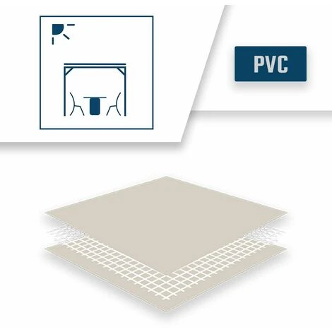 TECPLAST Toile Pergola Ivoire 2x3 M Effet Anti-Chaleur 680PR2 - Qualité 15 Ans - Bâche Pergola étanche - Made In France - Ivoire 6 TECPLAST Toile Pergola Ivoire 2x3 M Effet Anti-Chaleur 680PR2 - Qualité 15 Ans - Bâche Pergola étanche - Made In France - Ivoire – Image 4