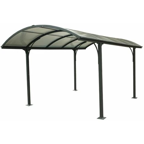 Habrita Carport Aluminium - Toit Demi-rond 14,62 M2 3 Habrita Carport Aluminium - Toit Demi-rond 14,62 M2
