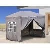 Quick-Star Gazebo Pop-up 2 X 3 M Gris Fumé Avec 4 Parois Latérales Easy-Klett 2 Avec Fermetures éclair -Pergola Soldes 24005583 1
