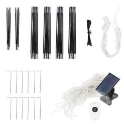 Melko Pavillon D'événement Avec éclairage Tente De Réception Avec Parois Latérales 3,5x3,5 Pavillon De Jardin Tente De Jardin LED Gazebo Hydrofuge Protection UV -Pergola Soldes 24034046 3