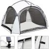 Melko Pavillon 3,5x3,5 LED Tente De Fête Avec Parois Latérales Pavillon De Jardin Hydrofuge Tente De Jardin Solaire Tente Fixe Protection UV -Pergola Soldes 24034051 1