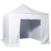 INTEROUGE Lot Complet Baches Laterales 3x3m Polyester 300g/m² - 3 Pleins + 1 Porte -Pergola Soldes 24056707 1