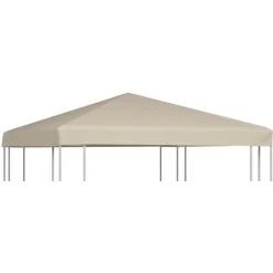 YOUTHUP Couverture De Toit De Belvédère 310 G / M2 3x3 M Beige - Beige