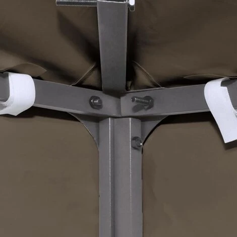 YOUTHUP Toile Supérieure De Gazebo 310 G/m2 3x3 M Taupe - Brun 6 YOUTHUP Toile Supérieure De Gazebo 310 G/m2 3x3 M Taupe - Brun – Image 4