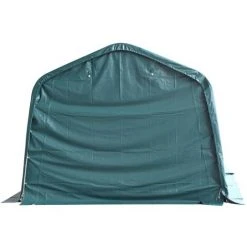 VidaXL Tente Amovible Pour Bétail PVC 550 G/m² 3,3 X 3,2 M Vert Foncé -Pergola Soldes 24574590 3