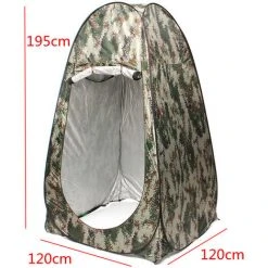 MANTA Tente De Toilette Cabine De Douche 120 X 120 X 190 Cm Camouflage 10 MANTA Tente De Toilette Cabine De Douche 120 X 120 X 190 Cm Camouflage -Pergola Soldes 24691791 4