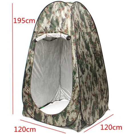 MANTA Tente De Toilette Cabine De Douche 120 X 120 X 190 Cm Camouflage 6 MANTA Tente De Toilette Cabine De Douche 120 X 120 X 190 Cm Camouflage – Image 4