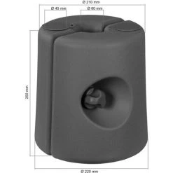 INSTENT® Set De 4 Pieds Pour Tonnelle Avec Diamètre Rond 20-40mm, Gris 11 INSTENT® Set De 4 Pieds Pour Tonnelle Avec Diamètre Rond 20-40mm, Gris -Pergola Soldes 24975282 5