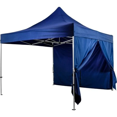 INSTENT® "Pro" Panneau Latéral Avec Fermeture à Glissière, Paroi 3x3m Hydrofuge Et Respirant, Pour Chapiteau Et Tente De Réception, Couleur Bleu 5 INSTENT® "Pro" Panneau Latéral Avec Fermeture à Glissière, Paroi 3x3m Hydrofuge Et Respirant, Pour Chapiteau Et Tente De Réception, Couleur Bleu – Image 3