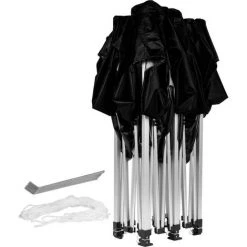 INSTENT® "Pro" Tonnelle Pliante 3x6m + Panneaux Latéraux Avec Fenêtres Panoramiques XXL, Pavillon De Jardin En Aluminium, Coloris Au Choix - Couleur : Noir - Poids : 3x6m + 4 Côtés - Taille : 3x6m + 4 Côtés - Noir -Pergola Soldes 24975367 4