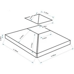 HOMCOM Toile De Rechange Pour Pavillon Tonnelle Tente 3 X 3 M Vert Foncé - Vert -Pergola Soldes 25006881 3