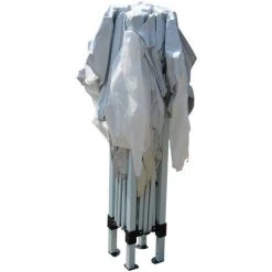 Outsunny Tonnelle Barnum Tente De Réception Pliante 3 X 3 X 2,55 M Avec Fenêtres + Sac De Transport Blanc -Pergola Soldes 25007565 4