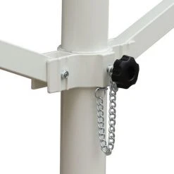 Outsunny Store Double Pente Manuel Rétractable Inclinaison Réglable Acier époxy Blanc Polyester Imperméabilisé Anti-UV Gris Dim. 4,50L X 3,40l X 2,55H M - Gris -Pergola Soldes 25009020 5