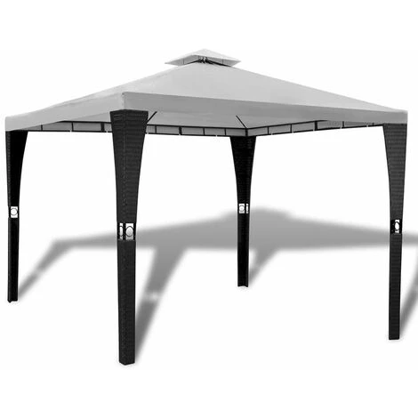 Hommoo Tonnelle Avec Toit 3x3 M Blanc Creme HDV26495 3 Hommoo Tonnelle Avec Toit 3x3 M Blanc Creme HDV26495