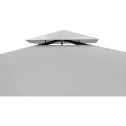 Hommoo Tonnelle Avec Toit 3x3 M Blanc Creme HDV26495 9 Hommoo Tonnelle Avec Toit 3x3 M Blanc Creme HDV26495 -Pergola Soldes 25139989 3