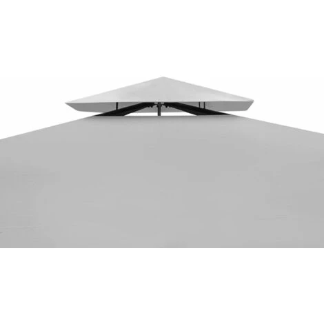 Hommoo Tonnelle Avec Toit 3x3 M Blanc Creme HDV26495 5 Hommoo Tonnelle Avec Toit 3x3 M Blanc Creme HDV26495 – Image 3