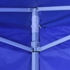 Hommoo Tente Pliable Avec 4 Parois Bleu 3 X 3 M HDV26511 10 Hommoo Tente Pliable Avec 4 Parois Bleu 3 X 3 M HDV26511 -Pergola Soldes 25140012 4