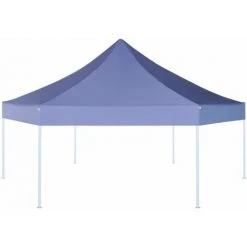 Hommoo Chapiteau Pliable Pop-up Hexagonal Bleu Fonce 3,6x3,1 M HDV26803 -Pergola Soldes 25140255 4