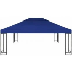 Hommoo Toile Superieure De Belvedere 2 Niveaux 310 G/m² 4x3 M Bleu HDV28947 8 Hommoo Toile Superieure De Belvedere 2 Niveaux 310 G/m² 4x3 M Bleu HDV28947 -Pergola Soldes 25141761 2