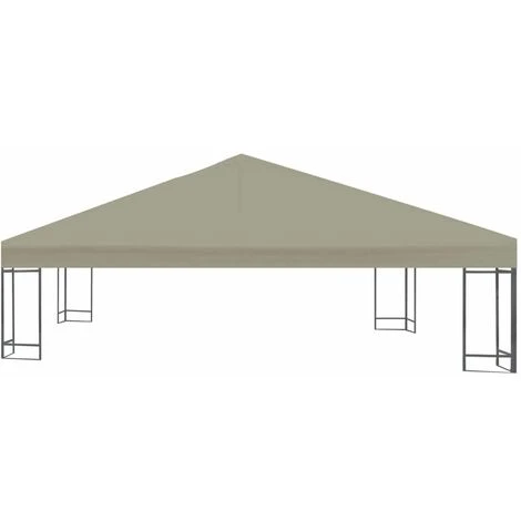 Hommoo Toile Superieure De Gazebo 310 G / M² 3 X 3 M Marron HDV28963 4 Hommoo Toile Superieure De Gazebo 310 G / M² 3 X 3 M Marron HDV28963 – Image 2