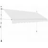 Hommoo Auvent Manuel Retractable 350 Cm Creme HDV05592 -Pergola Soldes 25383888 1