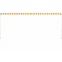 Hommoo Auvent Retractable 300x150 Cm Jaune Et Blanc HDV05650 11 Hommoo Auvent Retractable 300x150 Cm Jaune Et Blanc HDV05650 -Pergola Soldes 25429256 5