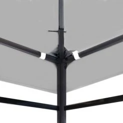 ASUPERMALL Toile Superieure De Belvedere 310 G / M² 4 X 3 M Blanc Creme -Pergola Soldes 25825320 3