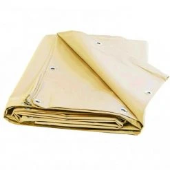 UNIVERS DU PRO Bâche Pergola 6 X 4 M Ivoire 680 G/m2 PVC Haute Qualité