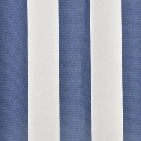 TRUE DEAL Toit D'auvent Toile Bleu Et Blanc 6x3 M (Cadre Non Inclus) 5 TRUE DEAL Toit D'auvent Toile Bleu Et Blanc 6x3 M (Cadre Non Inclus) – Image 3