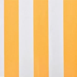 TRUE DEAL Tissu D'auvent Jaune Tournesol/blanc 4x3 M (cadre Non Inclus) -Pergola Soldes 26118233 3