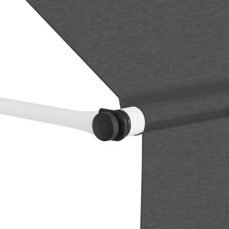 TRUE DEAL Auvent Manuel Rétractable 150 Cm Anthracite 4 TRUE DEAL Auvent Manuel Rétractable 150 Cm Anthracite – Image 2