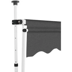 TRUE DEAL Auvent Manuel Rétractable 150 Cm Anthracite 9 TRUE DEAL Auvent Manuel Rétractable 150 Cm Anthracite -Pergola Soldes 26120181 3