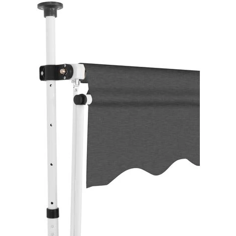 TRUE DEAL Auvent Manuel Rétractable 400 Cm Anthracite 5 TRUE DEAL Auvent Manuel Rétractable 400 Cm Anthracite – Image 3