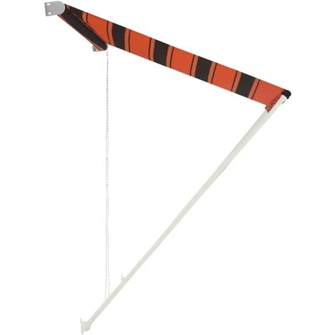 TRUE DEAL Auvent Rétractable 200x150 Cm Orange Et Marron 6 TRUE DEAL Auvent Rétractable 200x150 Cm Orange Et Marron – Image 4