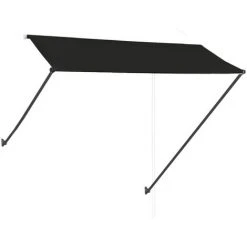 TRUE DEAL Auvent Rétractable Avec LED 300x150 Cm Anthracite -Pergola Soldes 26122835 4