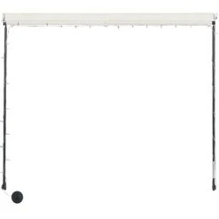 TRUE DEAL Auvent Rétractable Avec LED 300x150 Cm Crème 11 TRUE DEAL Auvent Rétractable Avec LED 300x150 Cm Crème -Pergola Soldes 26122846 5