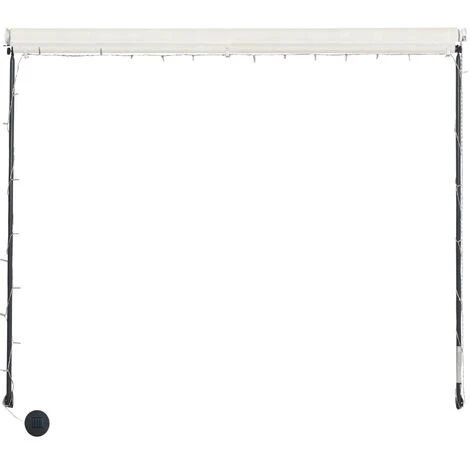 TRUE DEAL Auvent Rétractable Avec LED 300x150 Cm Crème 7 TRUE DEAL Auvent Rétractable Avec LED 300x150 Cm Crème – Image 5