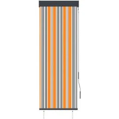 TRUE DEAL Store Roulant D'extérieur 60x250 Cm Jaune Et Bleu -Pergola Soldes 26122901 2