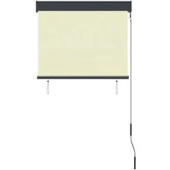 TRUE DEAL Store Roulant D'extérieur 80 X 250 Cm Crème -Pergola Soldes 26122920 4