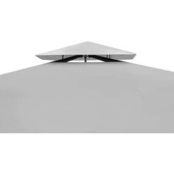 TRUE DEAL Tonnelle Avec Toit 3x3 M Blanc Crème 9 TRUE DEAL Tonnelle Avec Toit 3x3 M Blanc Crème -Pergola Soldes 26307866 3