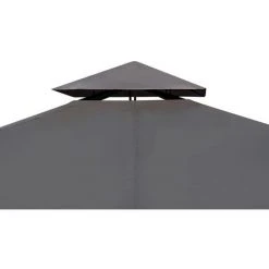 TRUE DEAL Tonnelle Avec Toit 3x4 M Gris Foncé 9 TRUE DEAL Tonnelle Avec Toit 3x4 M Gris Foncé -Pergola Soldes 26307870 3