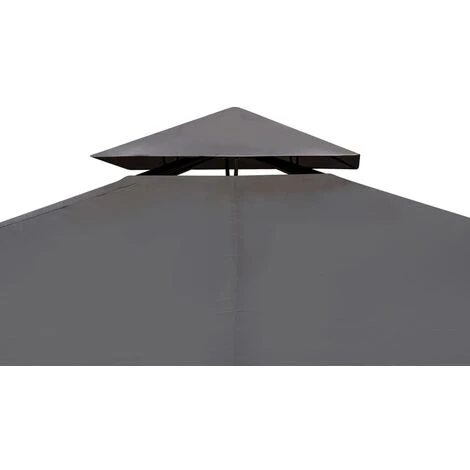 TRUE DEAL Tonnelle Avec Toit 3x4 M Gris Foncé 5 TRUE DEAL Tonnelle Avec Toit 3x4 M Gris Foncé – Image 3