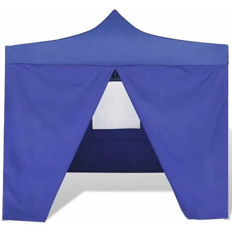 TRUE DEAL Tente Pliable Avec 4 Parois Bleu 3 X 3 M 5 TRUE DEAL Tente Pliable Avec 4 Parois Bleu 3 X 3 M – Image 3